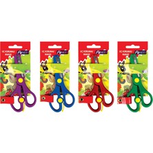 Fly Uç Korumalı Çocuk Makas (4'li Paket)