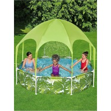 Premini Gölgelikli Büyük Çocuklar Oyun Havuzu 244CM x 51CM, Eğlence Dolu Anlar