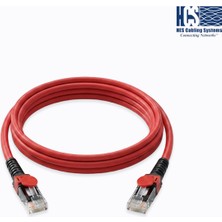 HCS-T06-00426-106 4X2X23# Utp Cat6 Patch Cord Lsoh Kırmızı 1mt