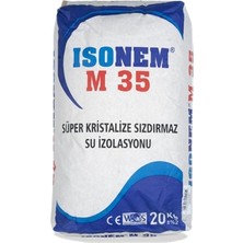 İsonem Isonem M 35 Süper Kristalize Sızdırmaz Su Yalıtım Malzemesi 20 kg Çimento Esaslı Yüksek Performans