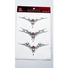 Zuum Büyük Boy Dövme 15 cm x 21 cm Geçici Dövme,tattoo