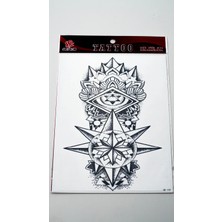 Zuum Büyük Boy Dövme 15 cm x 21 cm Geçici Dövme,tattoo