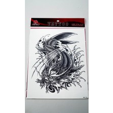 Zuum Büyük Boy Dövme 15 cm x 21 cm Geçici Dövme,tattoo
