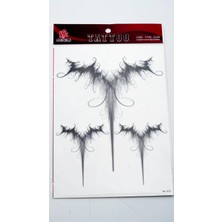 Zuum Büyük Boy Dövme 15 cm x 21 cm Geçici Dövme,tattoo