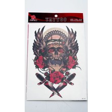 Zuum Büyük Boy Dövme 15 cm x 21 cm Geçici Dövme,tattoo