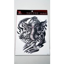 Zuum Büyük Boy Dövme 15 cm x 21 cm Geçici Dövme,tattoo