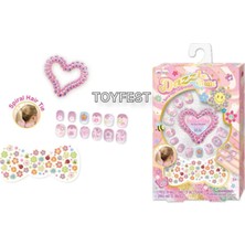 Empressco Renkli Stickers Lı Çocuk Takma Tırnak Seti ve Toka & Bileklik - Fiyatı, Yorumları