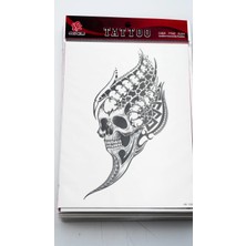 Zuum Büyük Boy Dövme 15 cm x 21 cm Geçici Dövme,tattoo