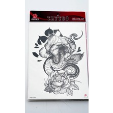 Zuum Büyük Boy Dövme 15 cm x 21 cm Geçici Dövme,tattoo