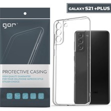 Canarino Gor Samsung Galaxy S21+ Plus Kılıf Kamera Korumalı Şeffaf Silikon KILIF-(5775)