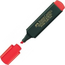 Faber-Castell 1548 Fosforlu Kalem  Kırmızı