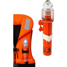 Goldsea Marine Sealux Beyaz Çakarlı LED Can Yeleği Feneri Işığı