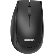 Ergün Collection Phılıps SPK7627B, Siyah, USB Nano 2,4gh ve Bluetooth Kablosuz, 1600DPI, Optic, 5 Tuşlu, Şarj Edilebilir, Mouse
