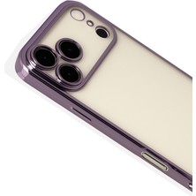 Bezos iPhone 17 Pro Razer Lensli Silikon - Mor