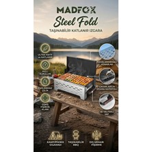 Madfox Steelfold Paslanmaz Çelik Katlanabilir Mangal Silver