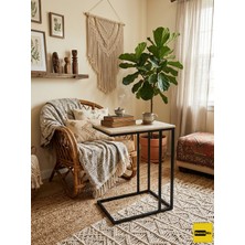 Decoramis Como Rafsız C Sehpa Traverten - C Sehpa - Yan Sehpa