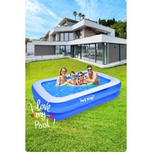 Premini Geniş Aile Için Büyük Yüzme Havuzu 211X140X46, Eğlence Dolu Yaz Keyfi