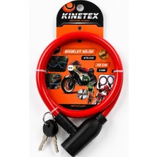 BURADABULDUN Bisiklet Kilidi 65 cm 9 mm Çelik Halatlı Anahtarlı Güvenlik Kilidi