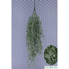 Yapay Çiçek Sitesi Yapay Yuvarlak Yapraklı Okaliptus Peperomya Sarmaşığı 90 cm Açık Yeşil