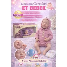 Empressco Kız Bebek Oyuncağı Gerçekci Hareketli Silikon Bebek( Pembe Örgü Tulumlu) 43 cm Aksesuarlar Dahildir - Fiyatı, Yorumları