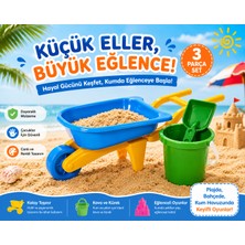 Mini El Arabalı Kum Oyuncak Seti – 3 Parça | 40X20 cm
