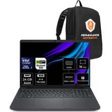 Dell Pro Max 16 Core Ultra 7 255H Rtx Pro 500 Blackwell 6gb 24GB Ram 4tb + 4tb SSD 16" Fhd+ Freedos MC16250P318 Iş Istasyonu + Per4 Çanta