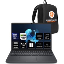 Dell Pro Max 16 Core Ultra 7 255H Rtx Pro 1000 Blackwell 8gb 8gb Ram 1tb SSD 16" Fhd+ WIN11 Home MC16250P363 Iş Istasyonu + Per4 Çanta