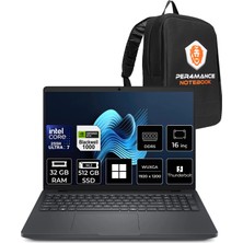 Dell Pro Max 16 Core Ultra 7 255H Rtx Pro 1000 Blackwell 8gb 32GB Ram 512GB SSD 16" Fhd+ WIN11 Home MC16250P380 Iş Istasyonu + Per4 Çanta