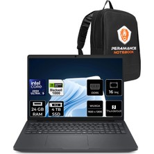 Dell Pro Max 16 Core Ultra 9 285H Rtx Pro 1000 Blackwell 8gb 24GB Ram 4tb SSD 16" Fhd+ Freedos MC16250P317 Iş Istasyonu + Per4 Çanta