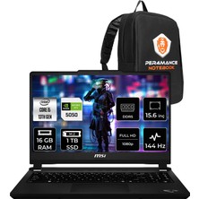 MSI Msı Cyborg 15 Max Core I5 13420H Rtx 5050 8gb 100W 16GB Ram 1tb SSD 15.6" Full Hd 144Hz Freedos C13WE073TRP309 Gaming Laptop + Per4 Çanta
