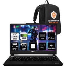 MSI Msı Cyborg 15 Max Core I5 13420H Rtx 5050 8gb 100W 32GB Ram 4tb SSD 15.6" Full Hd 144Hz WIN11 Pro C13WE073TRP323 Gaming Laptop + Per4 Çanta