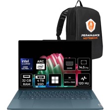 Lenovo Yoga Pro 7 Core Ultra 7 155H 32GB Ram 4tb SSD 14.5" 3k 400NITS 120Hz Multi-Touch WIN11 Home 83E20013TRP310 Notebook + Per4 Çanta