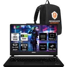 MSI Msı Cyborg 15 Max Core I5 13420H Rtx 5050 8gb 100W 24GB Ram 1tb SSD 15.6" Full Hd 144Hz Freedos C13WE073TRP315 Gaming Laptop + Per4 Çanta