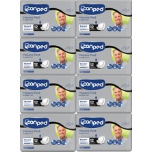 Canped Mesane Pedi M Beden 8 Paket 96 Adet Anatomik Yapı ile Sızmalara Karşı Koruma
