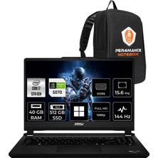 MSI Msı Cyborg 15 Max Core I7 13620H Rtx 5070 8gb 100W 40GB Ram 512GB SSD 15.6" Full Hd 144Hz WIN11 Pro C13WG070XTRP326 Gaming Laptop + Per4 Çanta