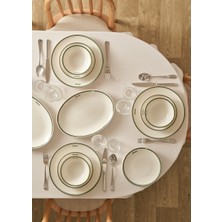 Bella Maison Bonheur Porselen 12 Parça 4 Kişilik Yemek Takımı Yeşil
