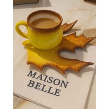 Yerel Üretici Maison Belle Özel Seri🍁yaprak Tabaklı Fincan