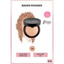 Bezos Baked Powder 06 Gold Bronze Işıltılı Bitişli Highlighter Toz Yüz Pudrası