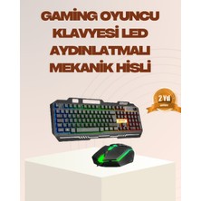 Ergün Collection Mekanik LED Gaming Klavye Mouse Seti – Yüksek Tepki ve Ergonomi