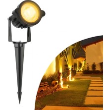 Empressco Kazıklı Çim Armatürü 5W Amber Işık Kablolu Montaj, Bahçe Aydınlatması