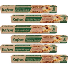 Kafem Yağlı Pişirme Kağıdı Doğal 37X42CM 16 Yaprak x 6 Adet