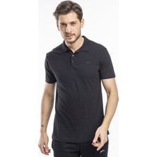 Slazenger SOHO I Erkek Polo Yaka Siyah Tişört