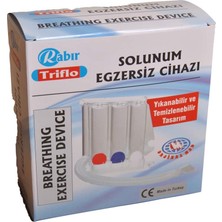 Rabır Triflo Solunum Egzersiz Cihazı 4 Adet Medlon Üfleme Topu Nefes Egzersizi - Çift Yönlü Kullanım İçin Yıkanabilir Tasarım