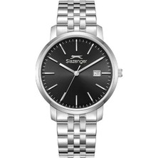 Slazenger SL.09.2529.1.01 Takvimli 10 Atm Suya Dayanıklı Çelik Kasa Metal Renk Erkek Kol Saati
