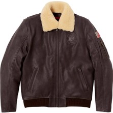Indian Motorcycle Indıan Motorcycle Raınsuıt Jacket Mw Flyıng Bomber Ceket Kahverengi