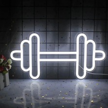 Deccor Evim Dambıl Spor Neon LED Duvar Aydınlatma