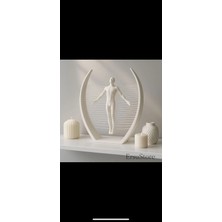Jeane Home Decor Ruhun Özgürlüğü Temalı Modern Heykel Soyut Minimalist Dekoratif Obje