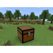 ESM 3D Minecraft Sandık Dekoratif Kutu - Masaüstü Saklama ve Düzenleyici Kutu