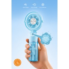Kensa Taşınabilir Şarjlı Su Püskürtmeli 3 Kademeli Mini El Fanı