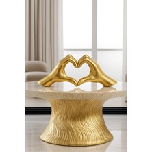 Jeane Home Decor Dekoratif Modern Iskandinav Tarz Kalp El Heykel Figür Obje Ev Dekorasyon Aşk Sevgili Hediye